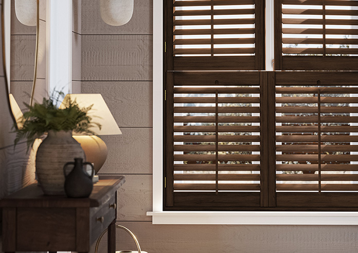 Kensington, Antique Walnut - Tier on Tier Plantation Shutter - Image 5